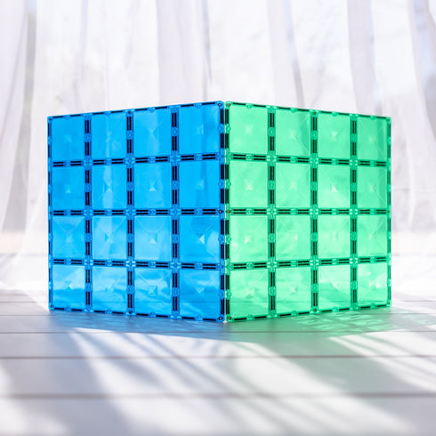 CONNETIX - 2 Piece Blue & Green Base Plate Pack